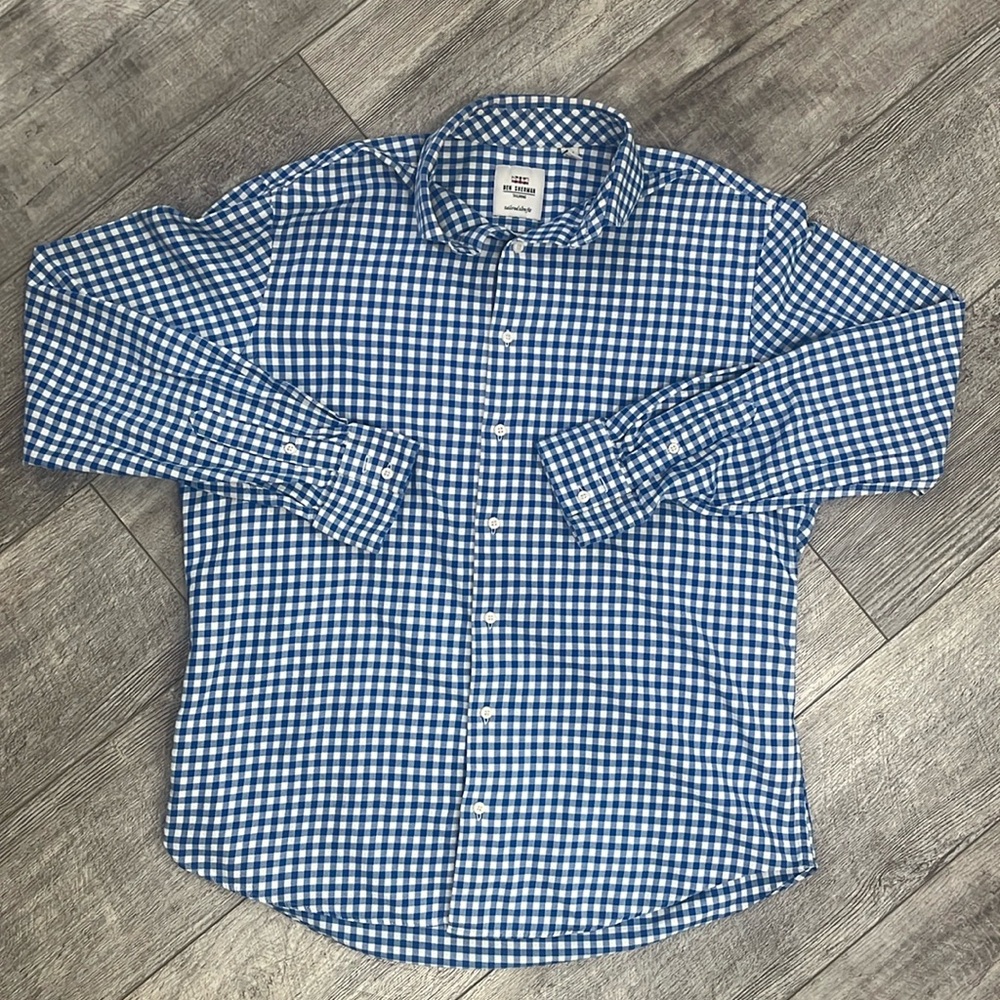 Ben Sherman Tailoring Tailored Slim Fit Shirt- Size 16 34/35